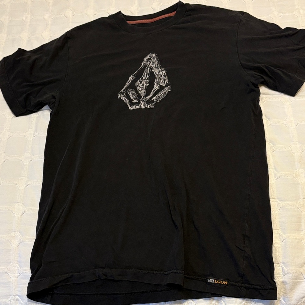 Volcom Black Short Sleeve Tee with Graphic